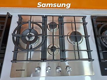 qaz 3: Samsung qaz plitəsi – 3 gözlü, paslanmayan polad səthli - Brend — 1