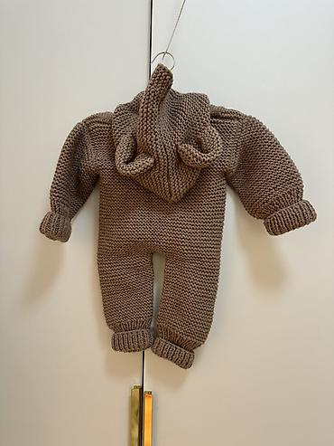 kambinezon: Əl işi körpə kombinezonu - Material: qalın, yumşaq ipliklə əl ilə — 2