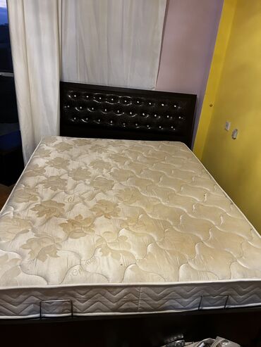 высокая кровать: Б/у, Двуспальная кровать, С подъемным механизмом, С матрасом, Без выдвижных ящиков, Турция