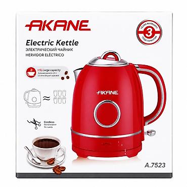 İçki texnikası: №: 4533 Məhsulun adı: Elektrik çaydan Akane A.7523 1.5L qırmızı Brend — 1
