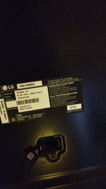 lg netbook: İşlənmiş Televizor LG 49" Ödənişli çatdırılma
