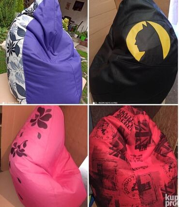 Fotelje: Novi Lazy bagovi, sašiveni duplim šavom sa koncem extra jačine. Naše — 10