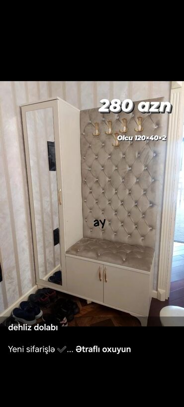 Dolablar: Yeni, Açılan, 2 qapılı Düz dolab, Dəhliz dolabı, Türkiyə — 5