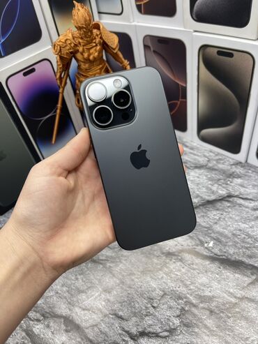 iphone 14 pro max 256gb цена в бишкеке: IPhone 15 Pro, Б/у, 256 ГБ, Черный, Зарядное устройство, Защитное стекло, Чехол, В рассрочку, 87 %