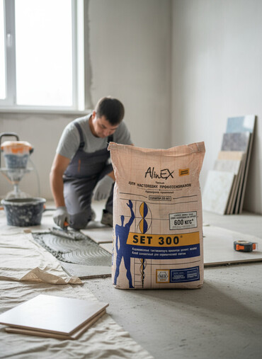 присоска для кафеля: Клей цементный AlinEx SET 300 предназначен для укладки керамической
