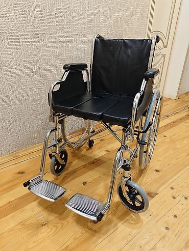 dəmir araba: Tualet funksiyalı əlil arabası (model 681) Yeni Karopka, İşlənməmiş - — 1