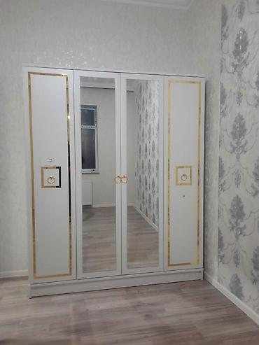 giris dolabi: Yeni, 4 qapılı, Güzgülü, Ağ, Açılan, Düz dolab — 1