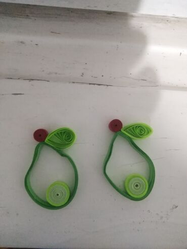 Minđuše: Pirsing, Handmade, Materijal: Epoksi smola — 25