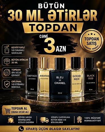 Bütün 30 ml ətirlər – topdan satış Məhsul xüsusiyyətləri: -