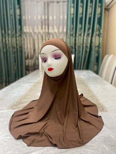 хиджаб химар: Платок, Готовый, Однотонный