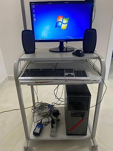 Masaüstü kompüterlər və komponentlər: Masaüstü kompüter dəsti Tərkibi: - Samsung LCD monitor - Sistem bloku — 1