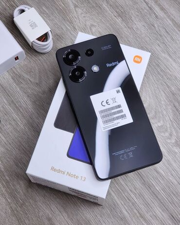 Redmi: Redmi, Redmi Note 13, Б/у, 128 ГБ, цвет - Черный, 2 SIM