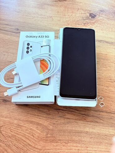 Samsung: Samsung Galaxy A33 5G, rəng - Ağ, Sənədlərlə
