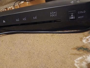 panasonic mx70 video mixer: A3 laminator və kəsici (trimmer) kombi aparat - Format dəstəyi: A6 — 4