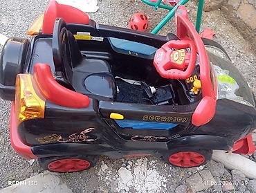 park masini: Uşaq elektrik maşını – “Scorpion” modeli - Rəng: qara/qırmızı — 3