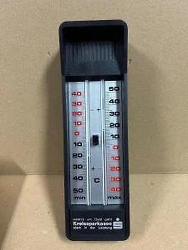 Termometri, termovizori: Min–max kućni termometar sa aluminijumskom skalom - Tip: zidni/sobni — 7