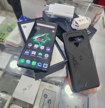 купить телефон black shark: Xiaomi, Black Shark 4 Pro, Колдонулган, 256 ГБ, түсү - Кара, 2 SIM