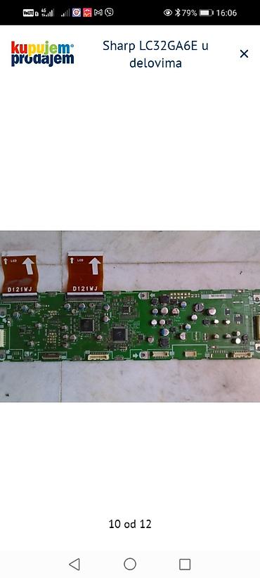 Aksesoari za TV i video: Sharp LC32GA6E – delovi Raspoložive originalne ploče i moduli za TV — 11