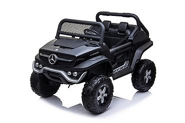 stvari u pernici: Mercedes Unimog 4x4 – Crni licencirani – Auto na akumulator za decu — 4