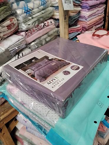 bed sheets: Комплект постельного белья AOYU, лавандовый - Цвет: однотонный — 3