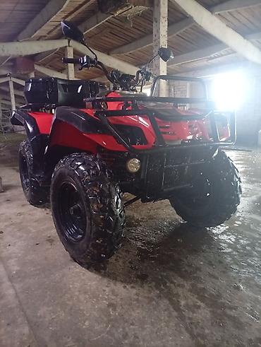 кводроцикл мото: Квадроцикл утилитарный, 4x4, красный/чёрный - Полноразмерная рама с — 1