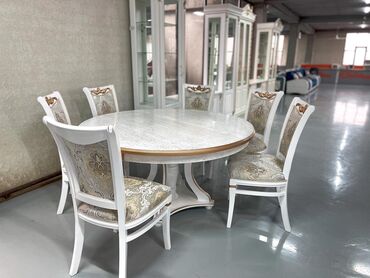 стол и стулья для гостиной в Кыргызстан | Комплекты столов и стульев: Столы и стулья под заказ от компании «ESAL» . ☝Оригинальность