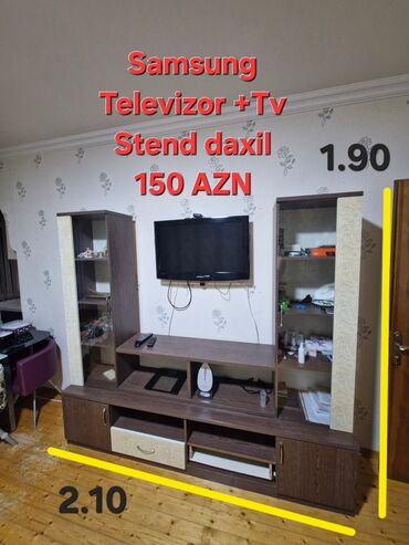 Bitkilər: ‼️🆘️ Tələsin Uyğun Qiymətə Satılır🆘️‼️ 1) Samsung Televizor +TV stend