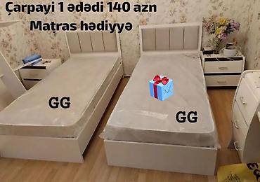 dəmir çarpayı: Yeni və Sifarişlə Tək nəfərlik çarpayi 140 azn Material:Laminat Dəmir — 1