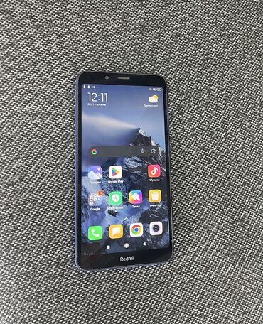 Мобильные телефоны: Xiaomi, Redmi 7A, Б/у, 32 ГБ, цвет - Синий, 2 SIM