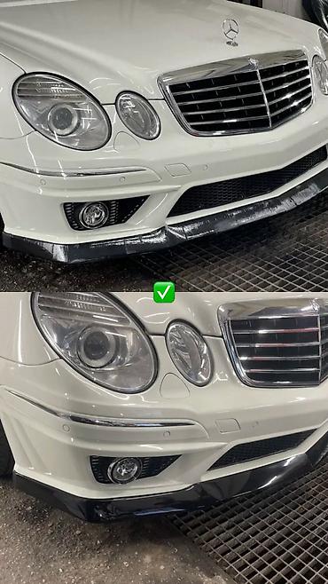 диффузор мерседес 210: Передний спойлер (лип-накладка) на бампер для Mercedes-Benz E‑Class — 4