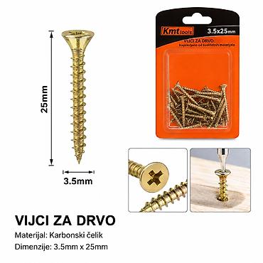 KMT Ekseri za lesonit pocinkovani u boji 9368282 Ekseri za lesonit