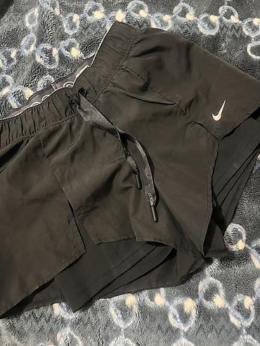 одежда для футбола: Черные спортивные шорты Nike для бега/тренировок. - Двухслойная — 2