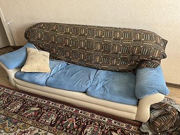 трехместный диван: Прямой диван, Б/у — 6