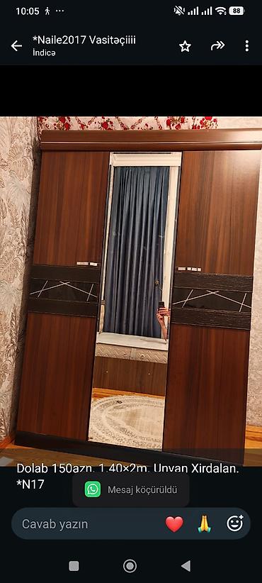 Dolab 150azn. 1.40×2m. Unvan Xirdalan. *N17