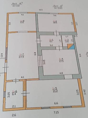 Продажа коттеджей и домов: Продаю дом 113кв/м Город: Чон арык Садырбаева - Семетей Участок: 4,3 — 15