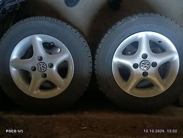 фольксваген гольф 1: Комплект из 4 зимних колёс Volkswagen: легкосплавные диски и шины. - — 2