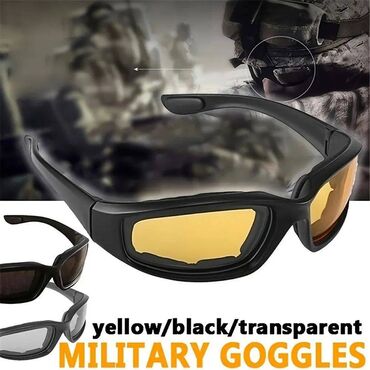 Maske, naočari: AKCIJA !!! Nove naočare za bicikl motocikl el. trotinet Žute taktičke
