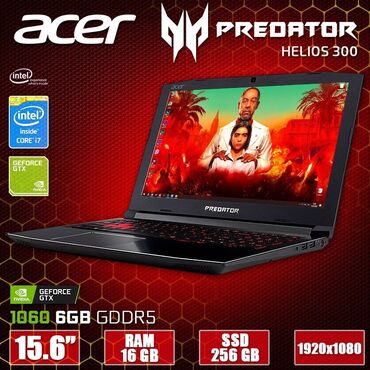 Ноутбуки: Ноутбук, Acer, 16 ГБ ОЗУ, Intel Core i7, 15.6 ", Б/у, Для работы, учебы, память SSD