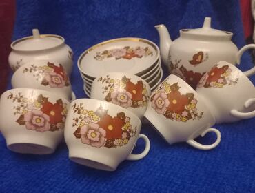 Çay dəstləri və servizlər: Çay dəsti, rəng - Ağ, Farfor — 3