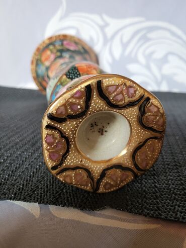 Staro posuđe i escajg: Svecnjak nov,rucno oslikan reljefni kineski porcelan iz 70-ih — 9