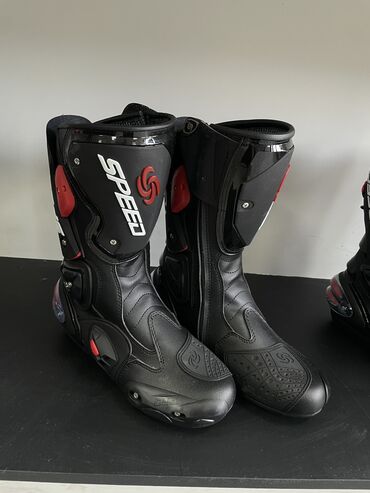 Перчатки: Мотоботы Riding Tribe Speed, высокие Размеры 41-42-43 Мото ботинки