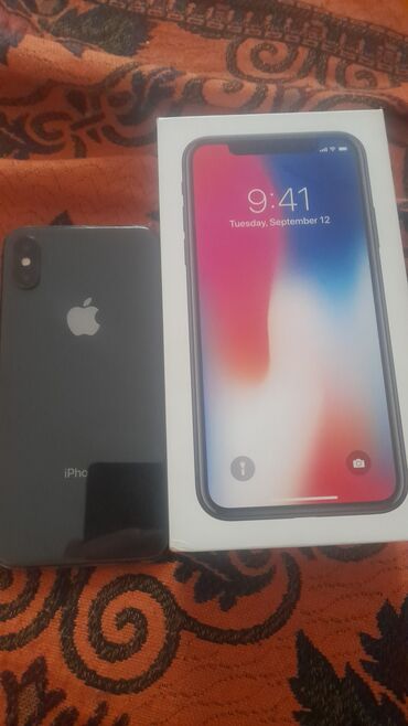 iphone 7 platasi: IPhone X, 64 GB, Qara, Barmaq izi, Face ID