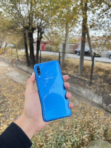 телефоне самсунг цена: Samsung Galaxy A50, 64 ГБ, түсү - Көк, 2 SIM