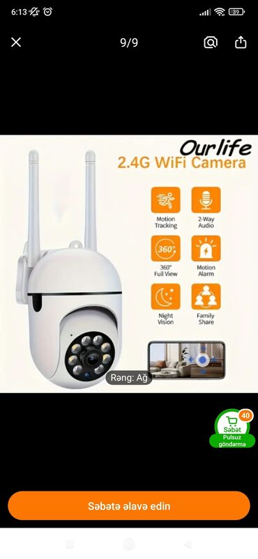 playstadion 4: Ourlife 2.4G WiFi Kamera - 2.4 GHz Wi‑Fi bağlantısı ilə uzaqdan