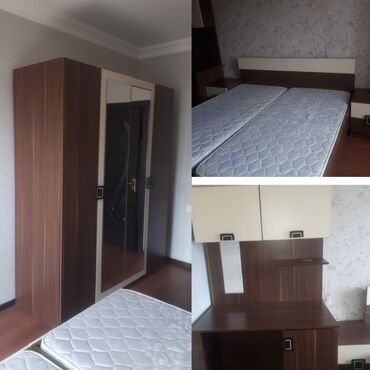 özü yapışan panel: İkinəfərlik çarpayı, Dolab, Yazı masası, İşlənmiş