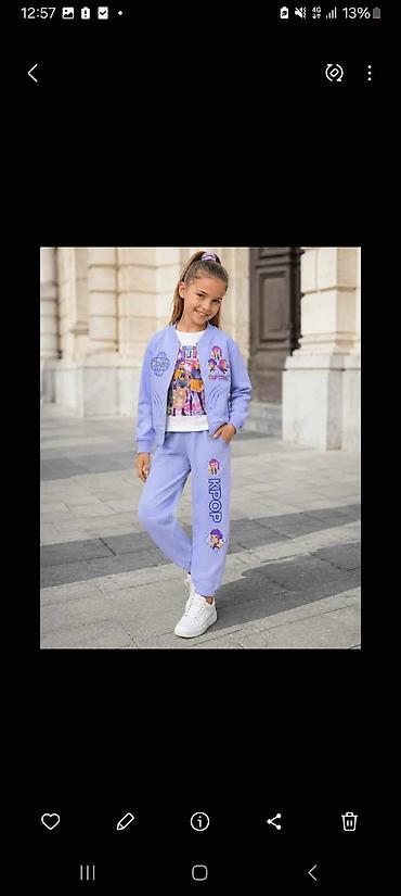 saten kosulja: Huntrix trodelna trenerka jesen '26 - lila Rumi, Huntrix i K Pop — 1