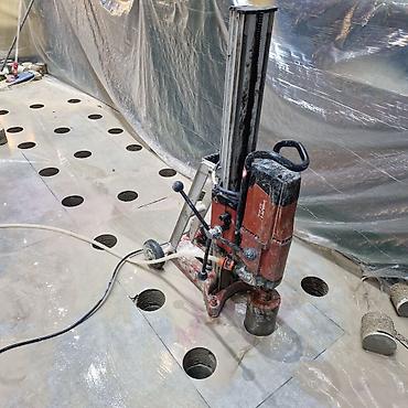 Beton işləri: #Betonkesme #betondeşmə Beton kubik kərpic - dən kəsim deşim — 26