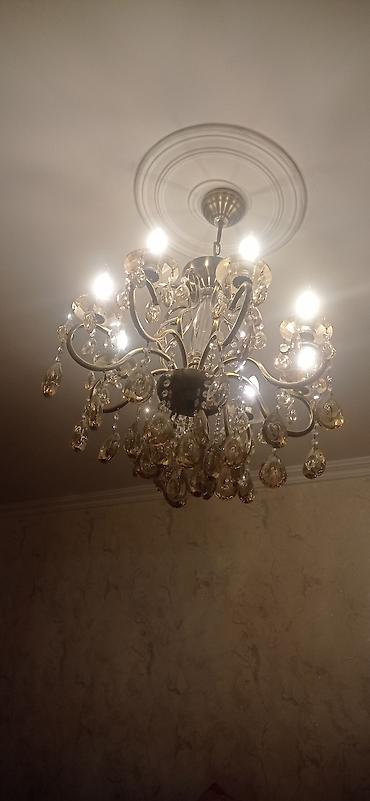 17 şam: Çılçıraq, 8 lampa, Şüşə — 3