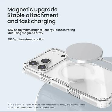 Maske i futrole za telefone: Futrola NILLKIN Nature Pro Magnetic za iPhone 17 Pro Max (6.9) bela — 7
