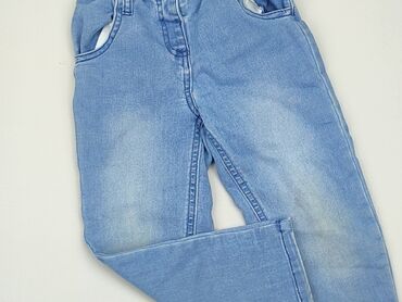 bershka jeansy mom: Spodnie jeansowe, 3-4 lat, 98/104, stan - Dobry
